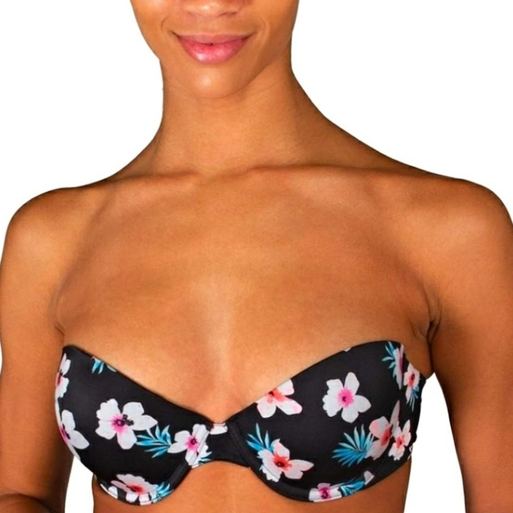 Candie's Juniors 9-Way Push-Up Bra - Black Floral - 36DD